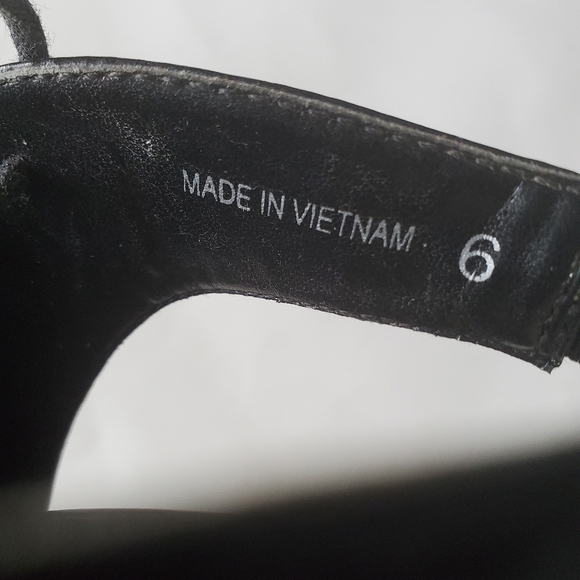 Asos Lace Up Open Toe Heels, Black, Size US 8 - Picture 5 of 5